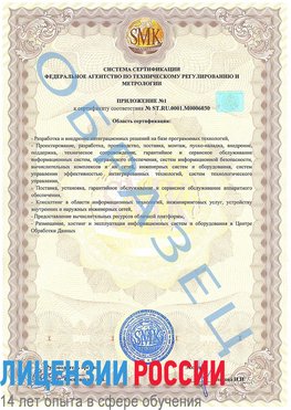 Образец сертификата соответствия (приложение) Алдан Сертификат ISO 27001